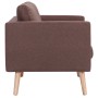 3-Sitzer-Sofa aus braunem Stoff von vidaXL, Sofas - Ref: Foro24-281354, Preis: 312,62 €, Rabatt: %