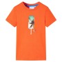 Camiseta infantil naranja oscuro 116