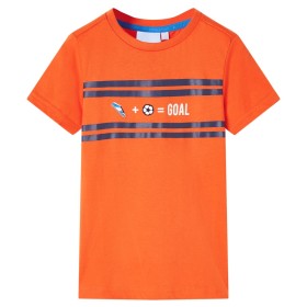 Camiseta infantil naranja oscuro 104