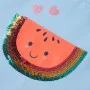 Light blue children's t-shirt with flutter sleeves size 92 by , Kids T-shirts - Ref: Foro24-10629, Price: 8,45 €, Discount: %