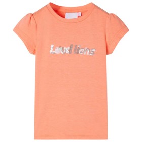 Neon-orangefarbenes Kinder-T-Shirt mit Flügelärmeln 104 von , Kinder-T-Shirts - Ref: Foro24-10655, Preis: 8,20 €, Rabatt: %
