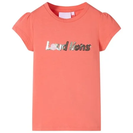 Kinderhemd mit korallenfarbenen Flügelärmeln 140 von , Kinder-T-Shirts - Ref: Foro24-10648, Preis: 8,12 €, Rabatt: %