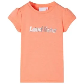 Neon-orangefarbenes Kinder-T-Shirt mit Flügelärmeln 128 von , Kinder-T-Shirts - Ref: Foro24-10657, Preis: 8,12 €, Rabatt: %