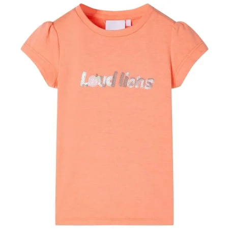 Camiseta infantil de manga casquillo naranja neón 128 de , Camisetas para niños - Ref: Foro24-10657, Precio: 8,12 €, Descuent...