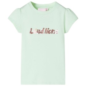 Kinder-T-Shirt mit weichen grünen Flügelärmeln 140 von , Kinder-T-Shirts - Ref: Foro24-10643, Preis: 8,20 €, Rabatt: %