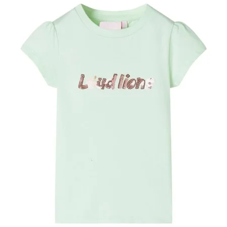 Kinder-T-Shirt mit weichen grünen Flügelärmeln 140 von , Kinder-T-Shirts - Ref: Foro24-10643, Preis: 8,12 €, Rabatt: %