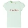 Kinder-T-Shirt mit weichen grünen Flügelärmeln 140 von , Kinder-T-Shirts - Ref: Foro24-10643, Preis: 8,12 €, Rabatt: %
