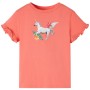 Short-sleeved coral children's t-shirt size 140 by , Kids T-shirts - Ref: Foro24-10688, Price: 8,32 €, Discount: %