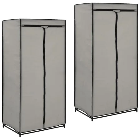 Wardrobes 2 units gray 75x50x160 cm by vidaXL, Wardrobes - Ref: Foro24-282444, Price: 43,43 €, Discount: %