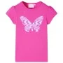 Dunkelrosa Kinder-T-Shirt mit Flügelärmeln 104 von , Kinder-T-Shirts - Ref: Foro24-10840, Preis: 8,24 €, Rabatt: %