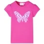 Camiseta infantil de manga casquillo rosa oscuro 128 de , Camisetas para niños - Ref: Foro24-10842, Precio: 8,24 €, Descuento: %