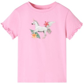 Knallpinkes Kurzarm-T-Shirt für Kinder 140 von , Kinder-T-Shirts - Ref: Foro24-10683, Preis: 8,32 €, Rabatt: %