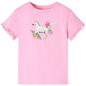 Short-sleeved bright pink children's t-shirt size 140 by , Kids T-shirts - Ref: Foro24-10683, Price: 8,24 €, Discount: %
