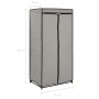 Kleiderschränke 2 Einheiten grau 75x50x160 cm von vidaXL, Kleiderschränke - Ref: Foro24-282444, Preis: 43,43 €, Rabatt: %