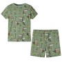 Pijama de manga corta infantil caqui claro 92 de , Pijamas de niños - Ref: Foro24-12509, Precio: 10,74 €, Descuento: %