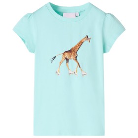 Camiseta infantil aguamarina claro 116