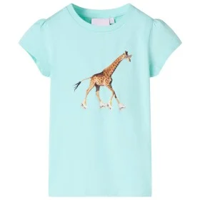 Kinder-T-Shirt in hellblauem Aquamarin, Größe 116. von , Kinder-T-Shirts - Ref: Foro24-10566, Preis: 8,52 €, Rabatt: %