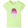 Camiseta infantil amarillo neón 128 de , Camisetas para niños - Ref: Foro24-10712, Precio: 8,45 €, Descuento: %