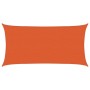 Toldo de vela HDPE naranja 160 g/m² 2,5x5 m