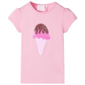 Camiseta infantil rosa chillón 128 de , Camisetas para niños - Ref: Foro24-10727, Precio: 8,54 €, Descuento: %