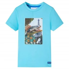 Aquamarin Kinder T-Shirt 140 von , Kinder-T-Shirts - Ref: Foro24-11763, Preis: 8,19 €, Rabatt: %