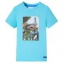 Aquamarin Kinder T-Shirt 140 von , Kinder-T-Shirts - Ref: Foro24-11763, Preis: 8,19 €, Rabatt: %