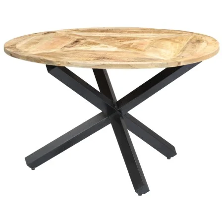 Round solid mango wood dining table 120x76 cm by vidaXL, Kitchen and dining tables - Ref: Foro24-282762, Price: 359,27 €, Dis...