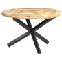 Runder Esstisch aus massivem Mangoholz, 120 x 76 cm von vidaXL, Küchen- und Esstische - Ref: Foro24-282762, Preis: 367,20 €, ...