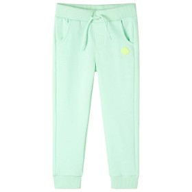 Pantalones de chándal infantiles verde brillante 128 de , Pantalones de niños - Ref: Foro24-11922, Precio: 12,12 €, Descuento: %