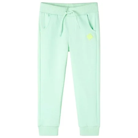 Pantalones de chándal infantiles verde brillante 128 de , Pantalones de niños - Ref: Foro24-11922, Precio: 12,02 €, Descuento: %