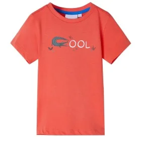 Hellrotes Kurzarm-T-Shirt für Kinder 128 von , Kinder-T-Shirts - Ref: Foro24-12087, Preis: 8,06 €, Rabatt: %