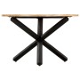 Runder Esstisch aus massivem Mangoholz, 120 x 76 cm von vidaXL, Küchen- und Esstische - Ref: Foro24-282762, Preis: 367,20 €, ...