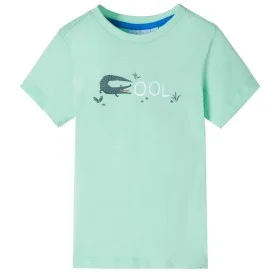 Hellgrünes Kurzarm-T-Shirt für Kinder 140 von , Kinder-T-Shirts - Ref: Foro24-12093, Preis: 8,06 €, Rabatt: %