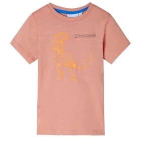 Short-sleeved light orange children's t-shirt size 92 by , Kids T-shirts - Ref: Foro24-12219, Price: 8,12 €, Discount: %