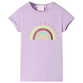 Kinder-T-Shirt lila 116 von , Kinder-T-Shirts - Ref: Foro24-10731, Preis: 8,59 €, Rabatt: %