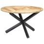 Runder Esstisch aus massivem Mangoholz, 120 x 76 cm von vidaXL, Küchen- und Esstische - Ref: Foro24-282762, Preis: 367,20 €, ...