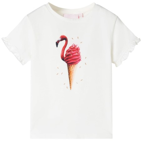 Ecrufarbenes Kinder-T-Shirt 92 von , Kinder-T-Shirts - Ref: Foro24-10799, Preis: 8,54 €, Rabatt: %