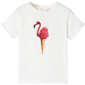 Child's t-shirt in off-white color, size 128. by , Kids T-shirts - Ref: Foro24-10802, Price: 8,54 €, Discount: %