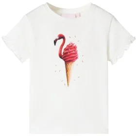 Child's t-shirt in off-white color, size 128. by , Kids T-shirts - Ref: Foro24-10802, Price: 8,45 €, Discount: %
