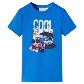 Camiseta infantil azul 104