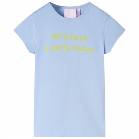 Light blue children's t-shirt size 116 by , Kids T-shirts - Ref: Foro24-11086, Price: 7,88 €, Discount: %