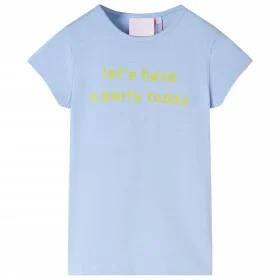 Light blue children's t-shirt size 116 by , Kids T-shirts - Ref: Foro24-11086, Price: 7,79 €, Discount: %