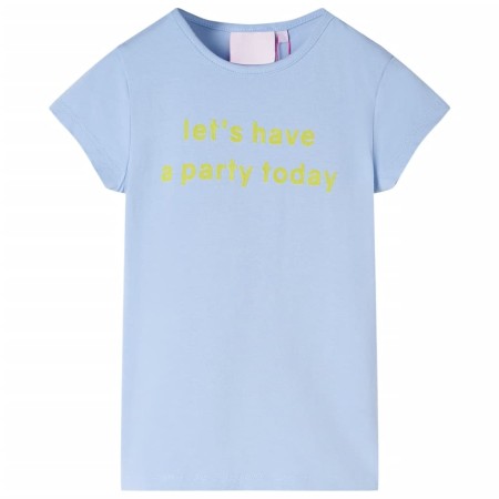 Camiseta infantil azul claro 116 de , Camisetas para niños - Ref: Foro24-11086, Precio: 7,88 €, Descuento: %