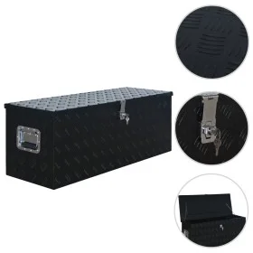 Aluminiumgehäuse 1085x370x400 mm schwarz von vidaXL, Werkzeugkästen - Ref: Foro24-144846, Preis: 360,99 €, Rabatt: %