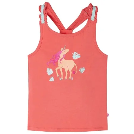 Camiseta de tirantes infantil color coral 116 de , Camisetas para niños - Ref: Foro24-10676, Precio: 8,39 €, Descuento: %