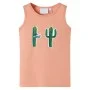 Hellorangefarbenes Tanktop für Kinder 104 von , Kinder-T-Shirts - Ref: Foro24-12500, Preis: 7,79 €, Rabatt: %
