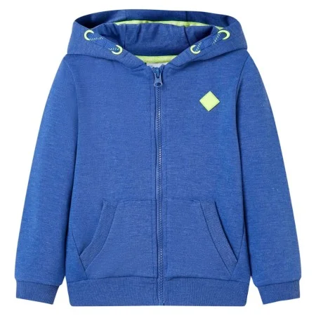 Kinder-Hoodie mit Reißverschluss blau melange 104 von , Kinder-T-Shirts - Ref: Foro24-11890, Preis: 15,02 €, Rabatt: %