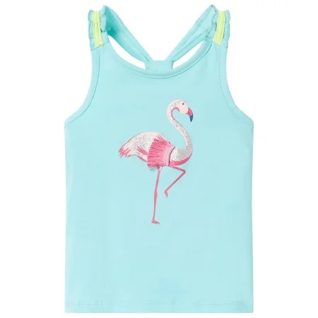 Camiseta de tirantes infantil verde menta claro 140 de , Camisetas para niños - Ref: Foro24-11143, Precio: 8,30 €, Descuento: %