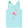 Camiseta de tirantes infantil verde menta claro 140 de , Camisetas para niños - Ref: Foro24-11143, Precio: 8,30 €, Descuento: %