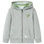 Kinder-Sweatshirt mit Kapuze und Reißverschluss, hellkhaki melange 116 von , Kinder-T-Shirts - Ref: Foro24-11691, Preis: 13,5...